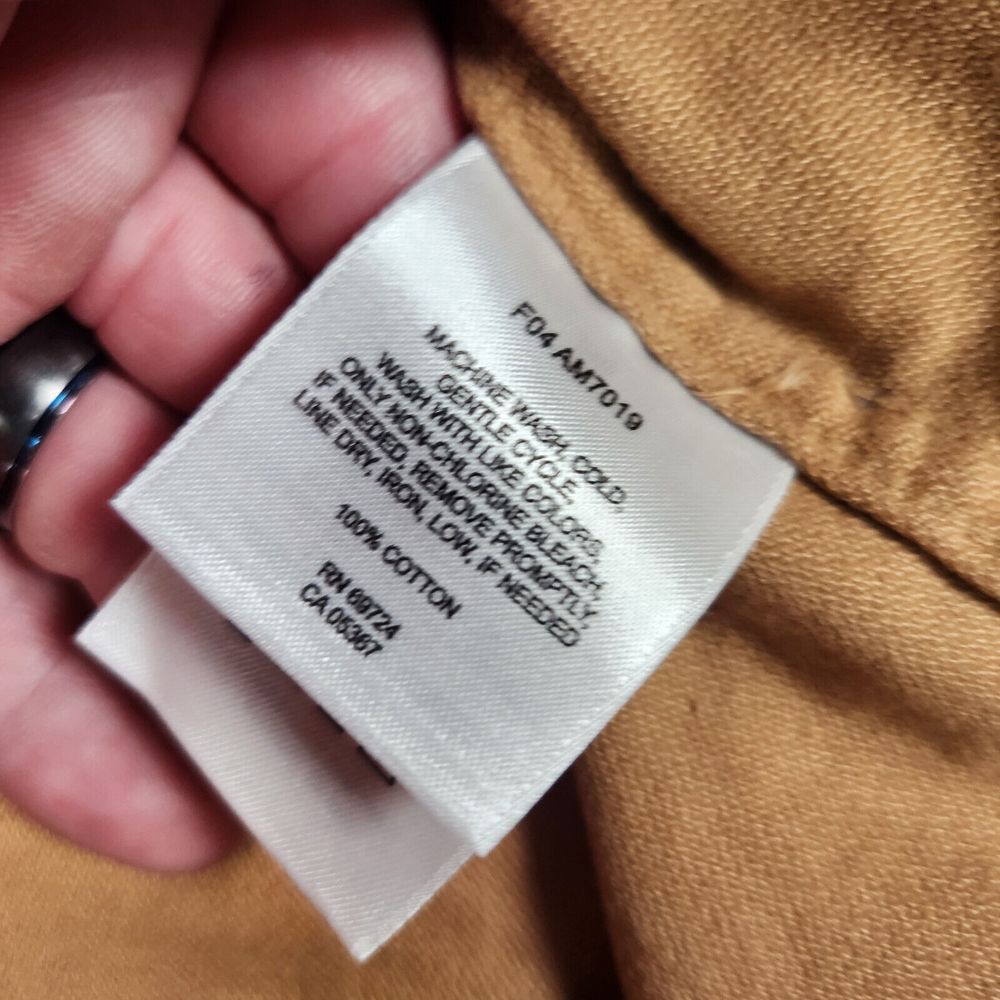 Columbia Shirt Mens 2XLXXL Chamois Cloth Flannel Tan Heavy Work Hiking Outdoors - Picture 6 of 11